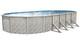 Scratch & Dent 12 X 24' X 52 Oval Above Ground Swimming Pool With Liner & Skimmer