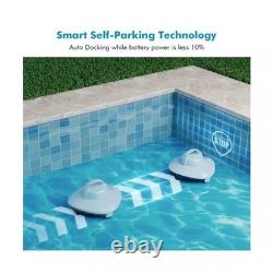 Seauto Cordless Pool Vacuum Above Ground Pool & Inground Swimming Pool WHITE