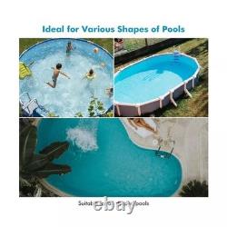 Seauto Cordless Pool Vacuum Above Ground Pool & Inground Swimming Pool WHITE