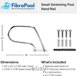 Secure and Durable Outdoor Pool Railing Compact 22 Stainless Steel Handrail