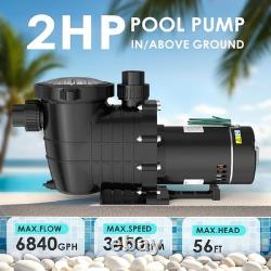 Seeutek 2.0 HP Pool Pump Above Ground and Inground, Swimming Pool Pump
