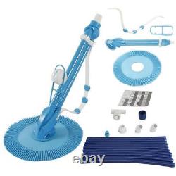 Set of 2 Auto Swimming Pool Cleaner Inground & Above Ground with 10pcs Hose Blue