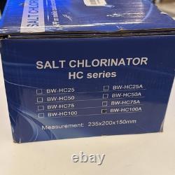 Smart Salt Chlorinator System for Above-Ground Pools BW-HC100A New-Opened to See