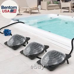 Solar Pool Heater for Above-Ground & Inground Pools, Outdoor Swimming Heater wit