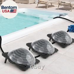 Solar Pool Heater for Above-Ground & Inground Pools, Outdoor Swimming Heater wit