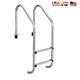 Stainless Steel 2-step Swimming Pool Ladder In-ground With Anti-slip Step Outdoor