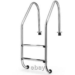 Stainless Steel Inground 2-Step Non-Slip Swimming Pool Ladder