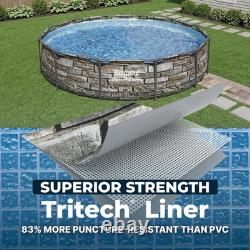 Steel Pro MAX 12' X 30 above Ground Pool, round Metal Frame Outdoor Swimming Po