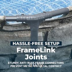Steel Pro MAX 12' X 30 above Ground Pool, round Metal Frame Outdoor Swimming Po