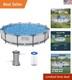 Steel Pro Max 12' X 30'' Round Above Ground Pool Set With Filter Pump & Liner
