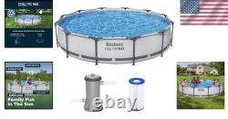 Steel Pro MAX 12' x 30'' Round Above Ground Pool Set with Filter Pump & Liner