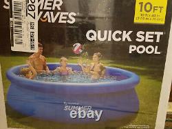 Summer Waves 10' x 30 Quick Set Above Ground Swimming Pool Set (Polygroup) -NEW