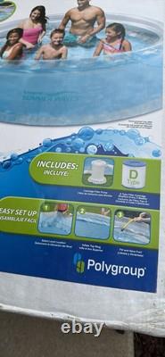 Summer Waves 10ft x 30in Quick Set InflatableAbove Ground Pool With Filter & Pump