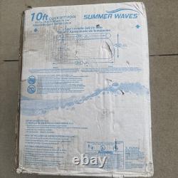 Summer Waves 10ft x 30in Quick Set InflatableAbove Ground Pool With Filter & Pump