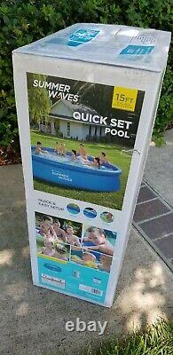 Summer Waves 15' x 36 Quick Set Ring Ground Pool with 600 GPH Filter Pump