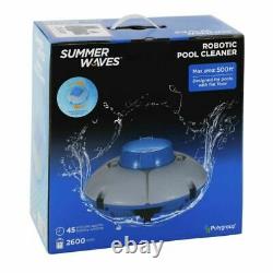 Summer Waves Robotic Cordless Rechargeable Swimming Pool Vacuum Cleaner System