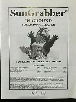 Sun Grabber In-ground Solar Swimming Pool Heater