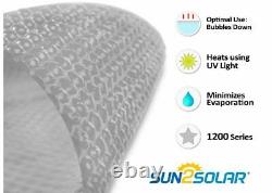 Sun2Solar 1200 Series Rectangle Swimming Pool Solar Cover Heater Choose Size