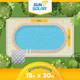 Sun2solar 1600 Series Clear Oval Swimming Pool Solar Covers (choose Size)