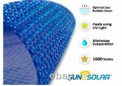 Sun2Solar 1600 Series Oval Swimming Pool Solar Blanket Cover (Choose Size)