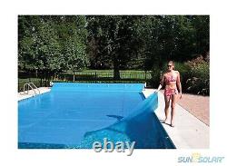 Sun2Solar 1600 Series Rectangle Blue Solar Blanket Swimming Pools with Grommet Kit