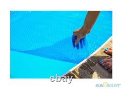 Sun2Solar 1600 Series Rectangle Blue Solar Blanket Swimming Pools with Grommet Kit
