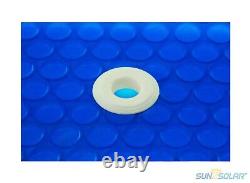 Sun2Solar 1600 Series Rectangle Blue Solar Blanket Swimming Pools with Grommet Kit