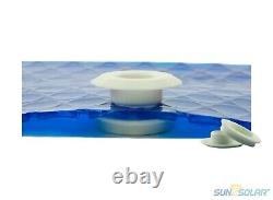 Sun2Solar 1600 Series Rectangle Blue Solar Blanket Swimming Pools with Grommet Kit