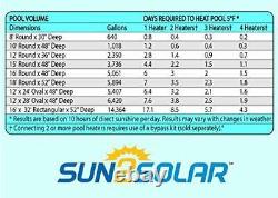 Sun2Solar Deluxe Above Ground Swimming Pool Solar Heater XD1