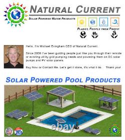 SunRay Inground 2 100w 34v Panels Pond Solar Swimming Pool Pump DC 0.5HP Motor