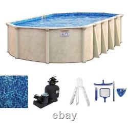 Surfside 8 x 12' Compact Oval 52 Steel Above Ground Pool Package
