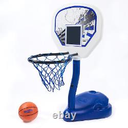 SwimWays Poolside Basketball Hoop & Ball Inground Swimming Pool Water Game Set