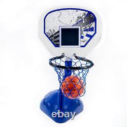 SwimWays Poolside Basketball Hoop & Ball Inground Swimming Pool Water Game Set