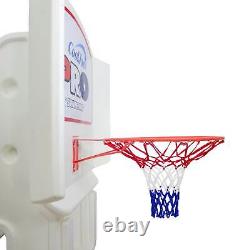 Swimline Super Wide Inground Swimming Pool Basketball Hoop & Volleyball Net