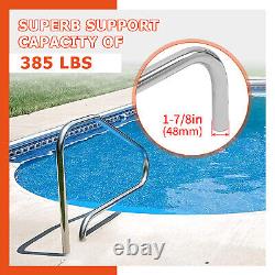 Swimming Pool 304 Stainless Steel Ladder Step Hand Stair Rail InGround Universal