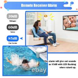 Swimming Pool Alarm Above/In Ground Safety Guard Motion Sensor + Remote Receiver