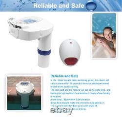 Swimming Pool Alarm Above/In Ground Safety Guard Motion Sensor + Remote Receiver