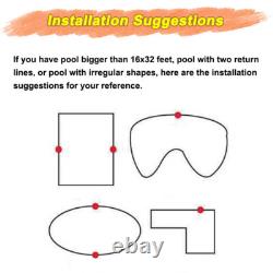 Swimming Pool Alarm Above/Inground Safety Guard Motion Sensor + In-home Receiver