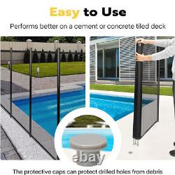 Swimming Pool Fence 4FT x 48FT, 320GSM Teslin Mesh Removable for Inground Pools