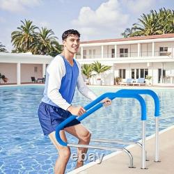 Swimming Pool Handrail 46 x 37 in Inground Stainless Steel Ladder Step Handrail