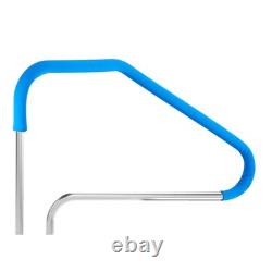 Swimming Pool Handrail 46 x 37 in Inground Stainless Steel Ladder Step Handrail