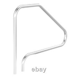 Swimming Pool Handrail 46 x 37 in Inground Stainless Steel Ladder Step Handrail