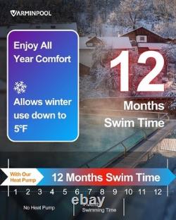 Swimming Pool Heater, Electric Heat Pump 65000BTU for Above Ground Inground Pool