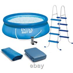 Swimming Pool Kit Intex 15 ft. X 48 in Easy Swimming Pool Kit with1000 Filter Pump