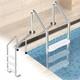 Swimming Pool Ladder For Inground Pools, 3-step 304 Stainless Steel Pool Stairs