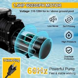 Swimming Pool Pump 1.5HP Energy-Saving Inground Above Ground Filter