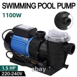 Swimming Pool Pump 1.5HP Pool Pump 240V 6815GPH In/Above Ground Strainer Set