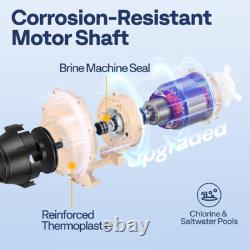 Swimming Pool Pump 1.5HP Variable Speed Self-Priming for In/Above Ground Pools