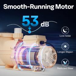 Swimming Pool Pump 1.5HP Variable Speed Self-Priming for In/Above Ground Pools