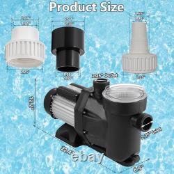 Swimming Pool Pump 2.5HP, 8880 GPH Flow Rate Pool Pump, 1850W In/Above Ground Poo
